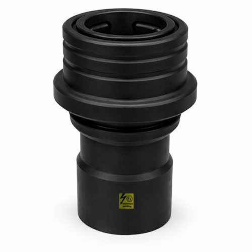 Trockenkupplung aus PE-elektrisch leitf&auml;hig, Kupplungsdose mit Schwei&szlig;stutzen